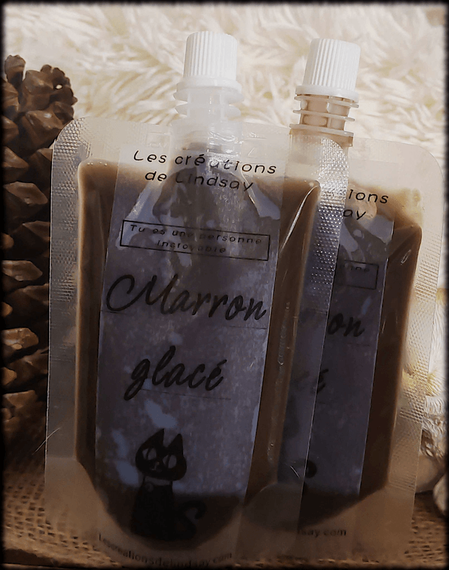 Fondant parfumé compressible Marron glacé - Squeezable wax   