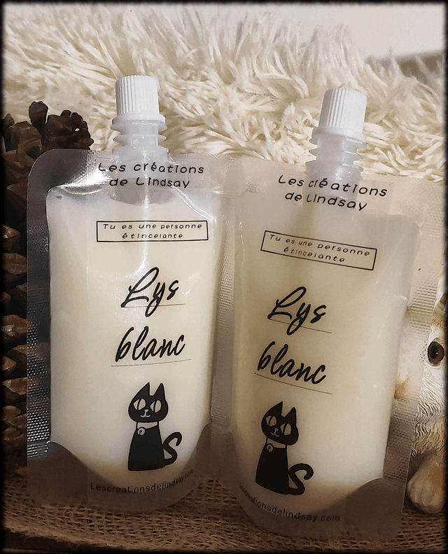 Fondant parfumé compressible Lys blanc - Squeezable wax  