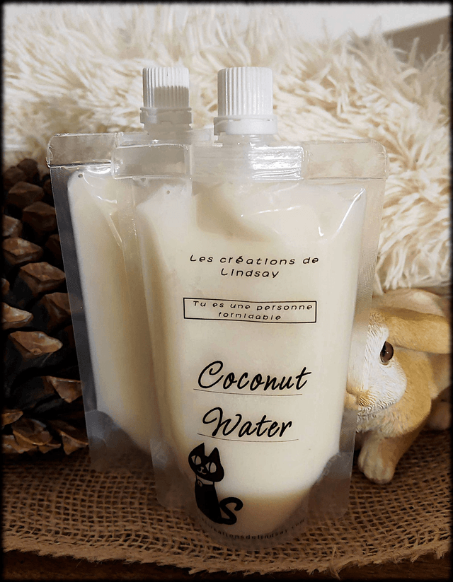 Fondant parfumé compressible Coconut Water - Squeezable wax 