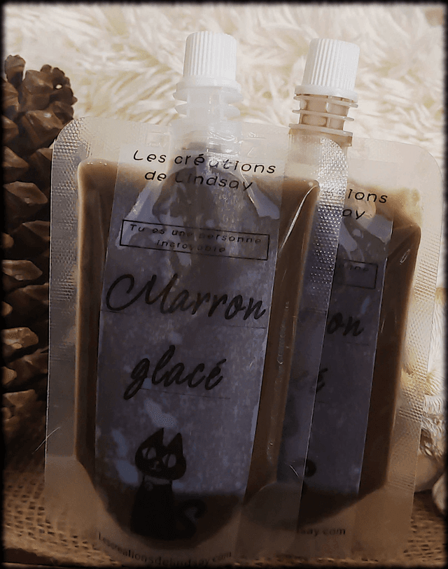 Fondant parfumé compressible Marron glacé - Squeezable wax   