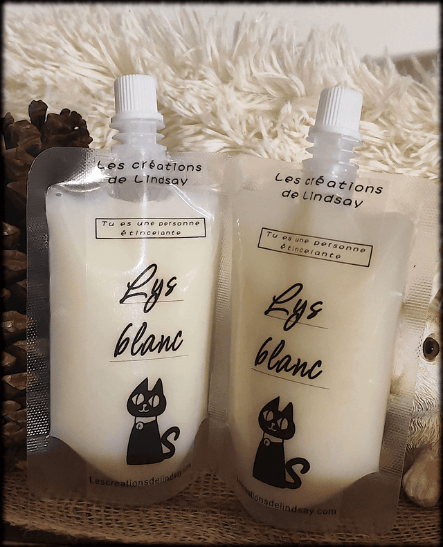 Fondant parfumé compressible Lys blanc - Squeezable wax  