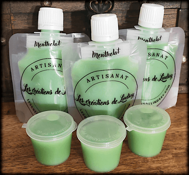 Fondant parfumé compressible Mentholat/ Menthe chocolat - Squeezable wax   