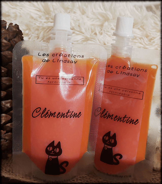 Fondant parfumé compressible Clémentine - Squeezable wax  