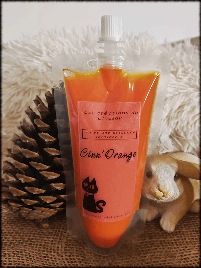 Fondant parfumé compressible Cinn&#039;Orange (orange cannelle) - Squeezable wax 