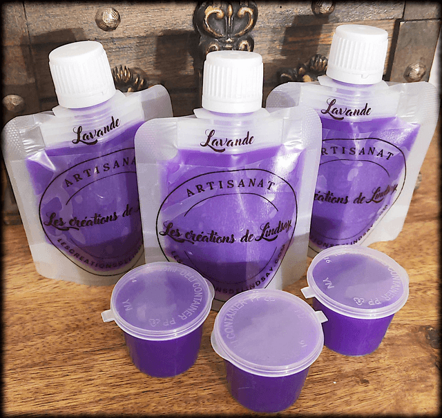 Fondant parfumé compressible Lavande - Squeezable wax  